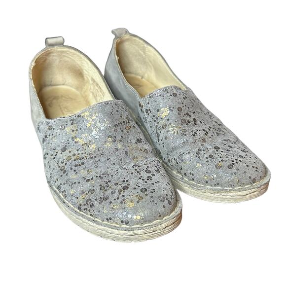 Josef Seibel Sofie 33 Slip-On Shoes Gray Beige Leather Comfort EU 37 US 6 kombi - Picture 1 of 8
